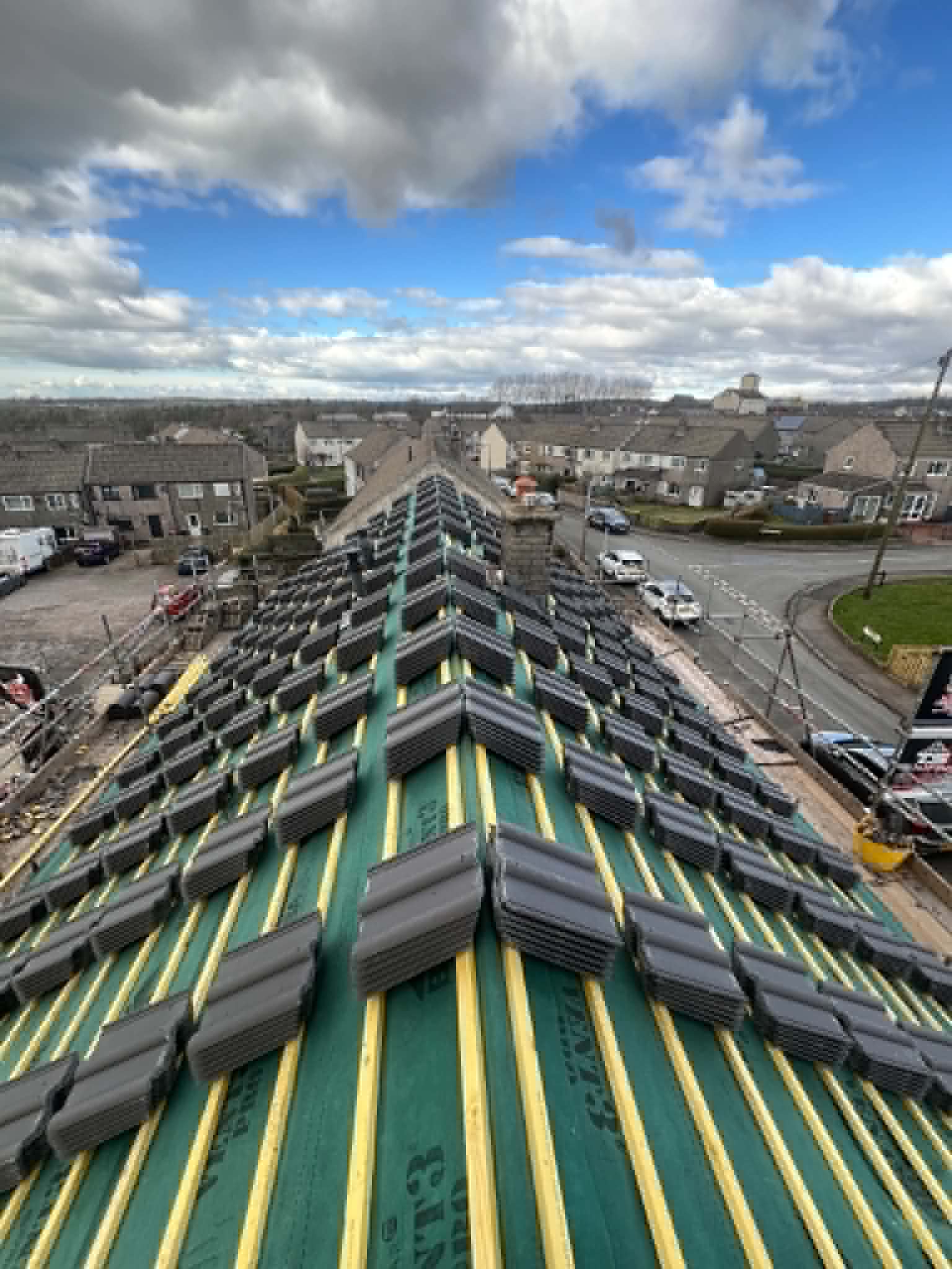 Roofing work