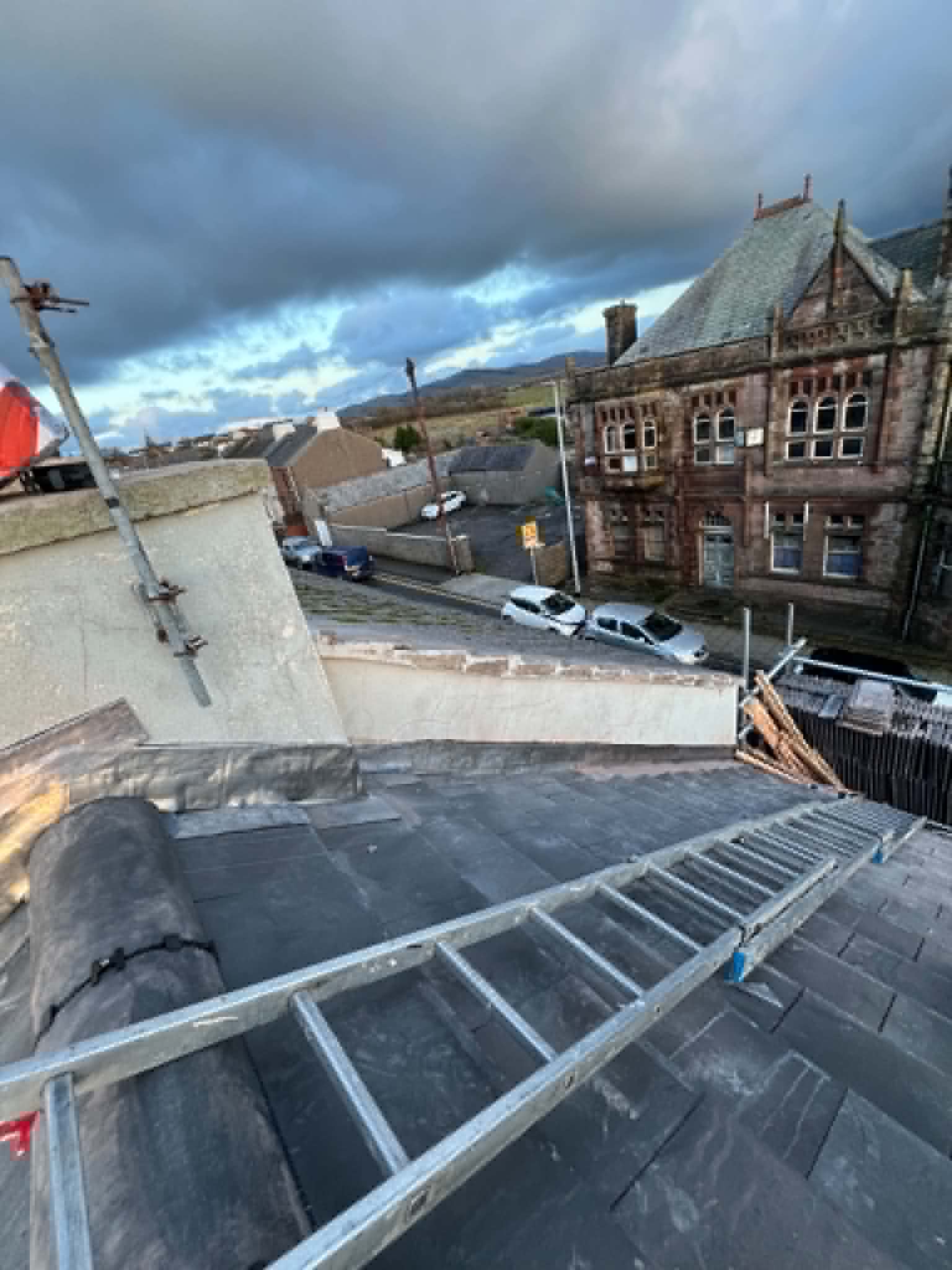 Roofing work