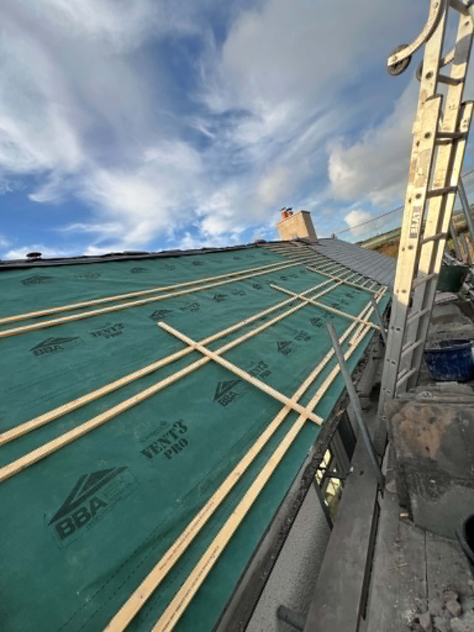 Roofing work